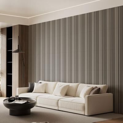 Hochwertiges "8 Pcs 24"" x 24"" Wood Slat Decorative Wall Paneling for Interior Cover 31 Sq. Ft."