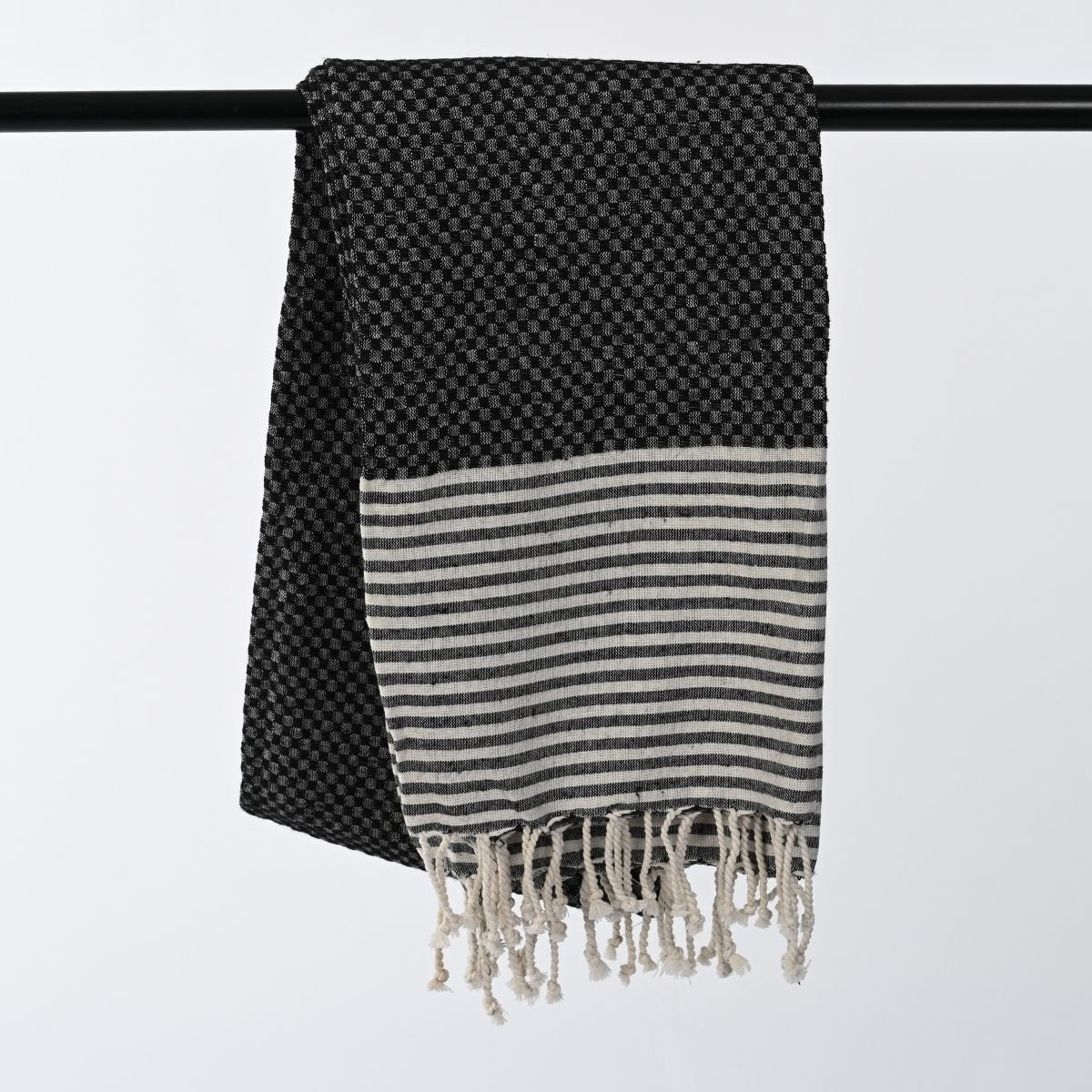 Take a Towel Hamamdoek Fouta Zwart 90 x 170 cm 100% katoen