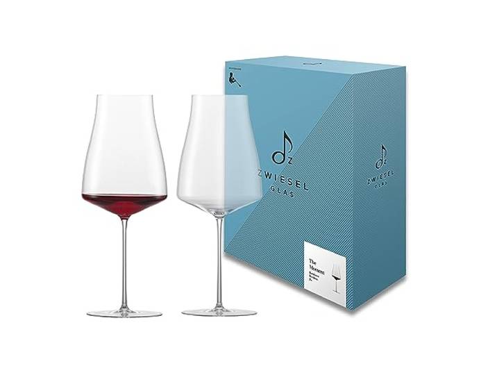 Zwiesel Glas Bordeaux Rotweingläser The Moment (2 Stk) in Handarbeit mundgeblasenes Bordeauxglas, elegante Tritan®-Kristallgläser für Rotwein