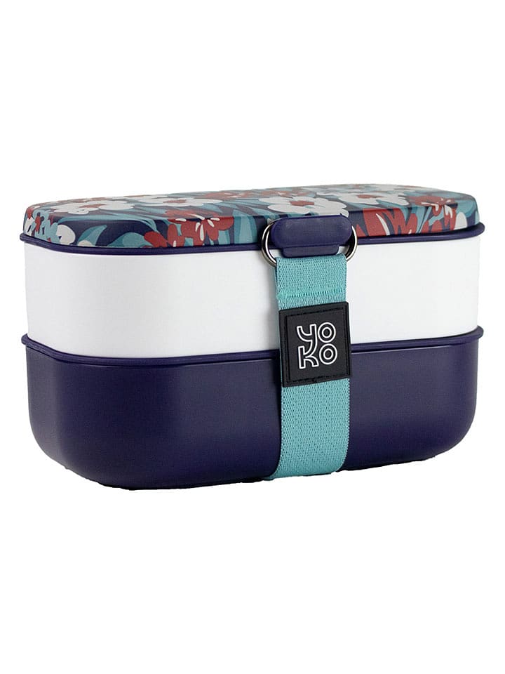Yoko Design Lunchbox "Casablanca" in Dunkelblau - 1200 ml - onesize