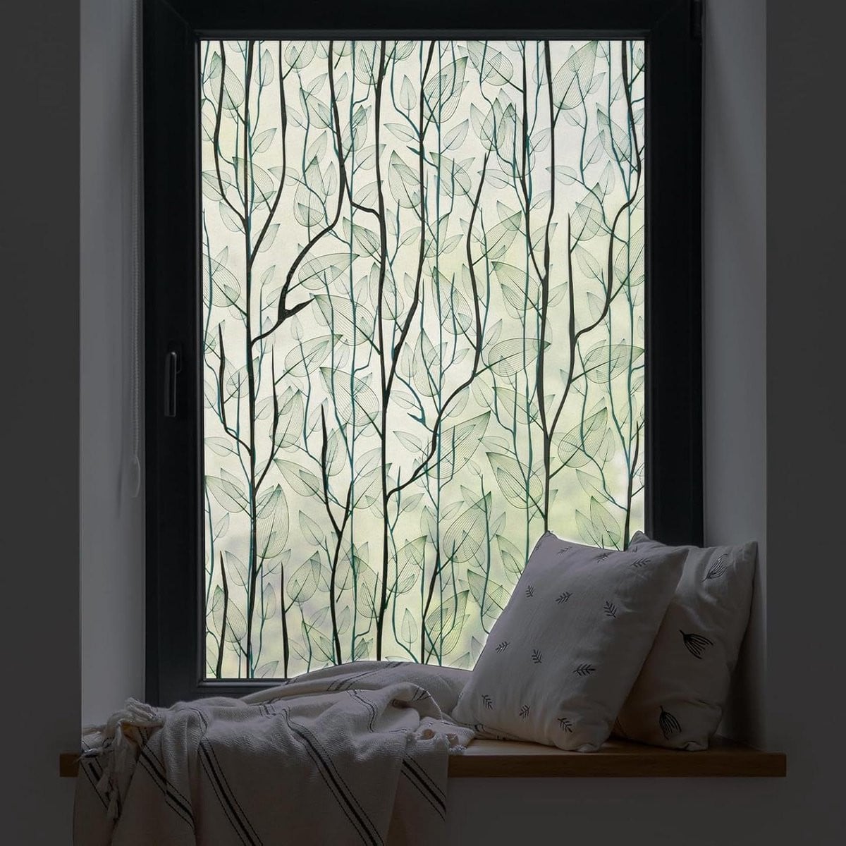 Matte privacy raamfolie met 3D-patroon, 90 x 200 cm