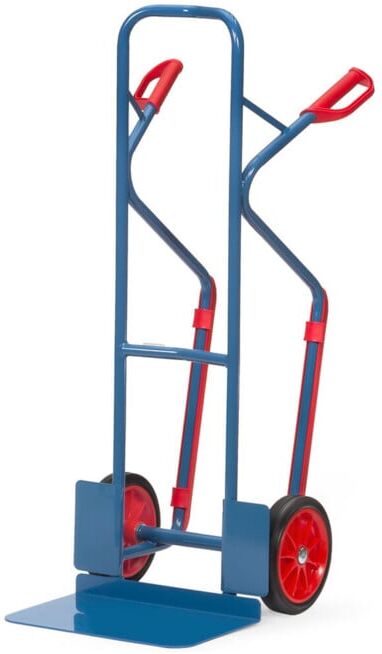 Diable en tube d'acier fetra B1331V roues caoutchouc, charge max. 300 kg (B1331V)