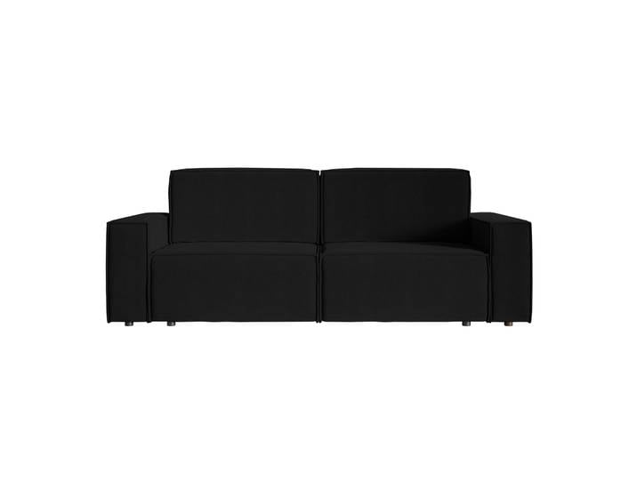 Schwarzes, dreisitziges Schlafsofa Copertino aus