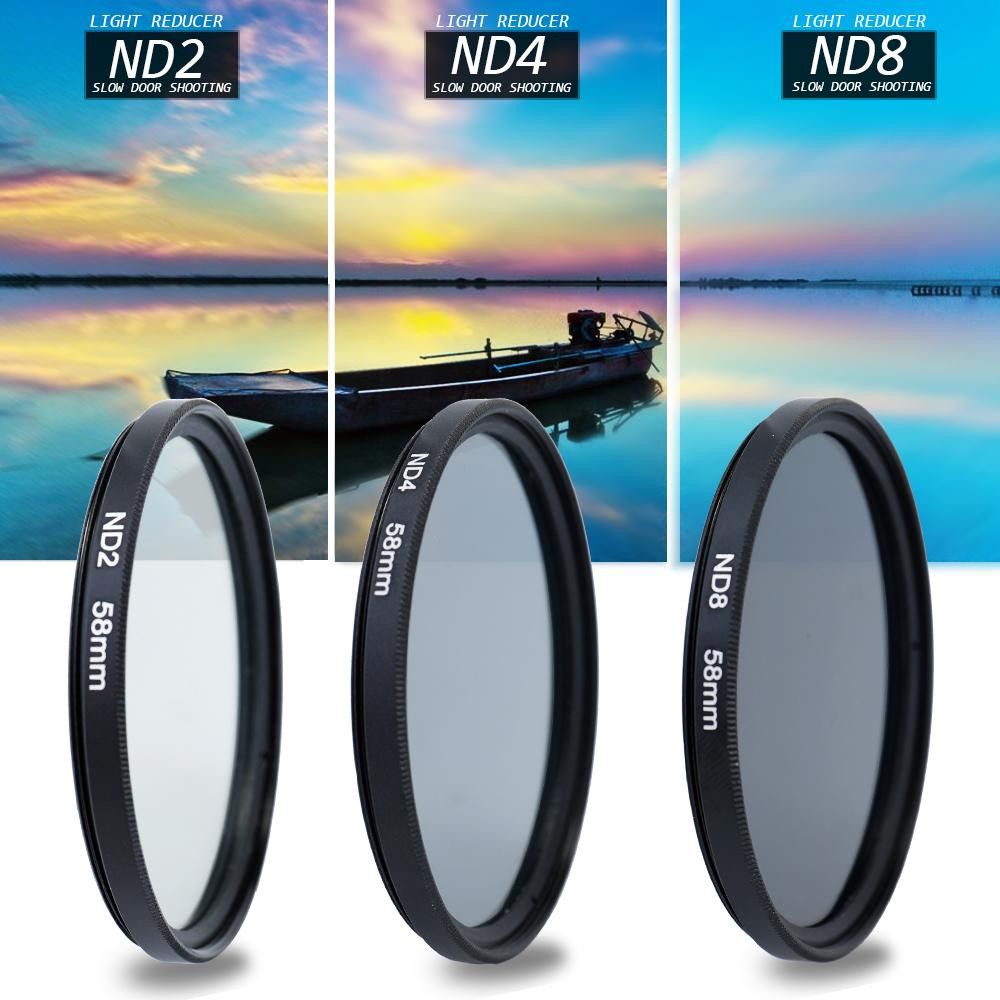 Gistuch Professionele set camerafilters en vervangende lensdop voor Canon DSLR-accessoires, 58 mm