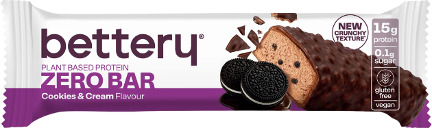 Bettery Zero Bar Barra Proteica Cookies and Cream 18x55g