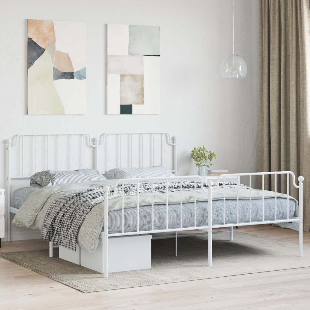Marlow Home Co. Almeer Open-Frame Bed White Split California King
