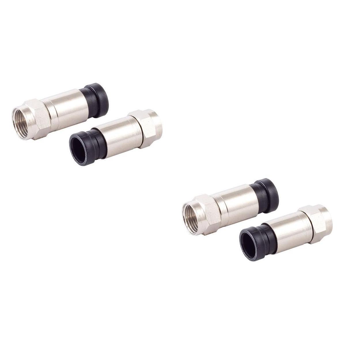 Shiverpeaks S/CONN maximum connectivity F-Kompressionsstecker für Kabel 7mm--VE2 (Stecker und Verbinder) (85029-A-SET2)