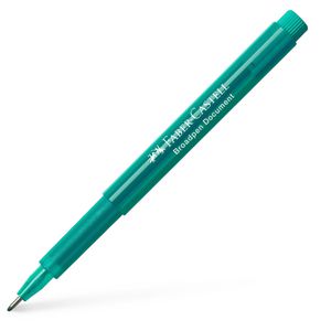 Faber-Castell Fineliner Broadpen Document, türkis, Strichbreite 0,8 mm, wasserfest und dokumentenecht