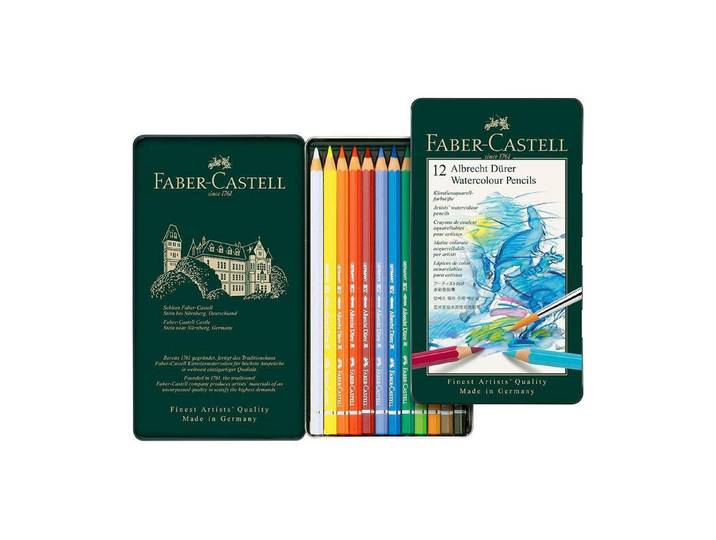 Aquarellstifte FABER-CASTELL A. , bunt, Kunstfaser, Stifte, Aquarellstifte