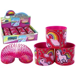 Ikonische rosa Einhorn-Entspannungsfeder 6 cm
