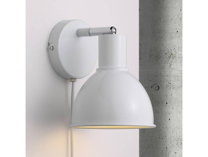 Pop Wandleuchte White - Nordlux Pop Wall - Wohnzimmer - Skandinavisch - Metall - Einflammig