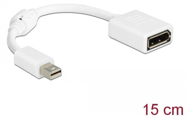 Delock DisplayPort naar Mini DisplayPort adapter, 21 cm