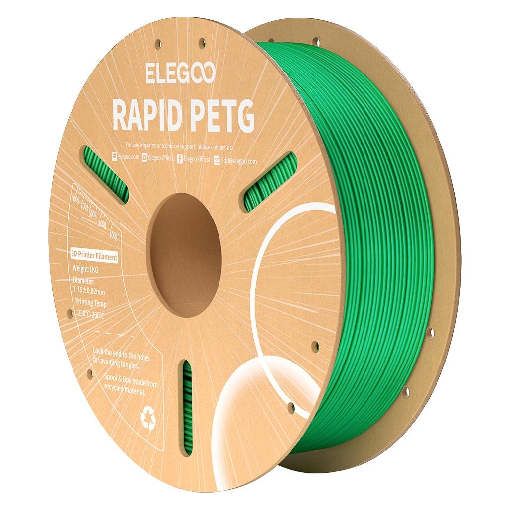 Elegoo RAPID PETG 1,75mm GREEN 1kg 3D FILAMENT (PETG, 1000 g, 1.75 mm) (50.203.0220)