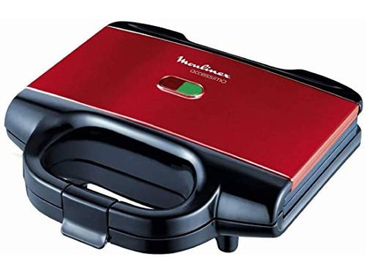 Moulinex Croque gaufre\, 650 W\, Rangement à la verticale\, Sécurité renforcée\, Accessimo SM180811