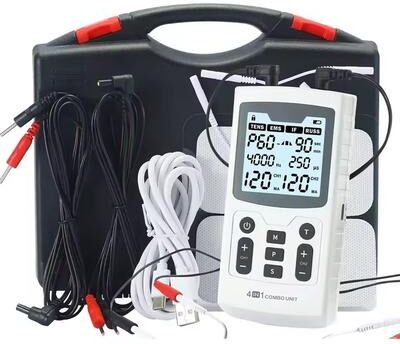 Uplift Essentials 4 In 1 Electric Muscle Stimulator Physiotherapy Device white