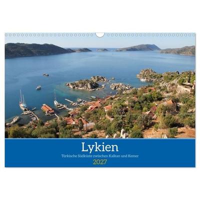 Lykien. Türkische Südküste zwischen Kalkan und Kemer (Wandkalender 2027 DIN A3 quer), CALVENDO Monatskalender