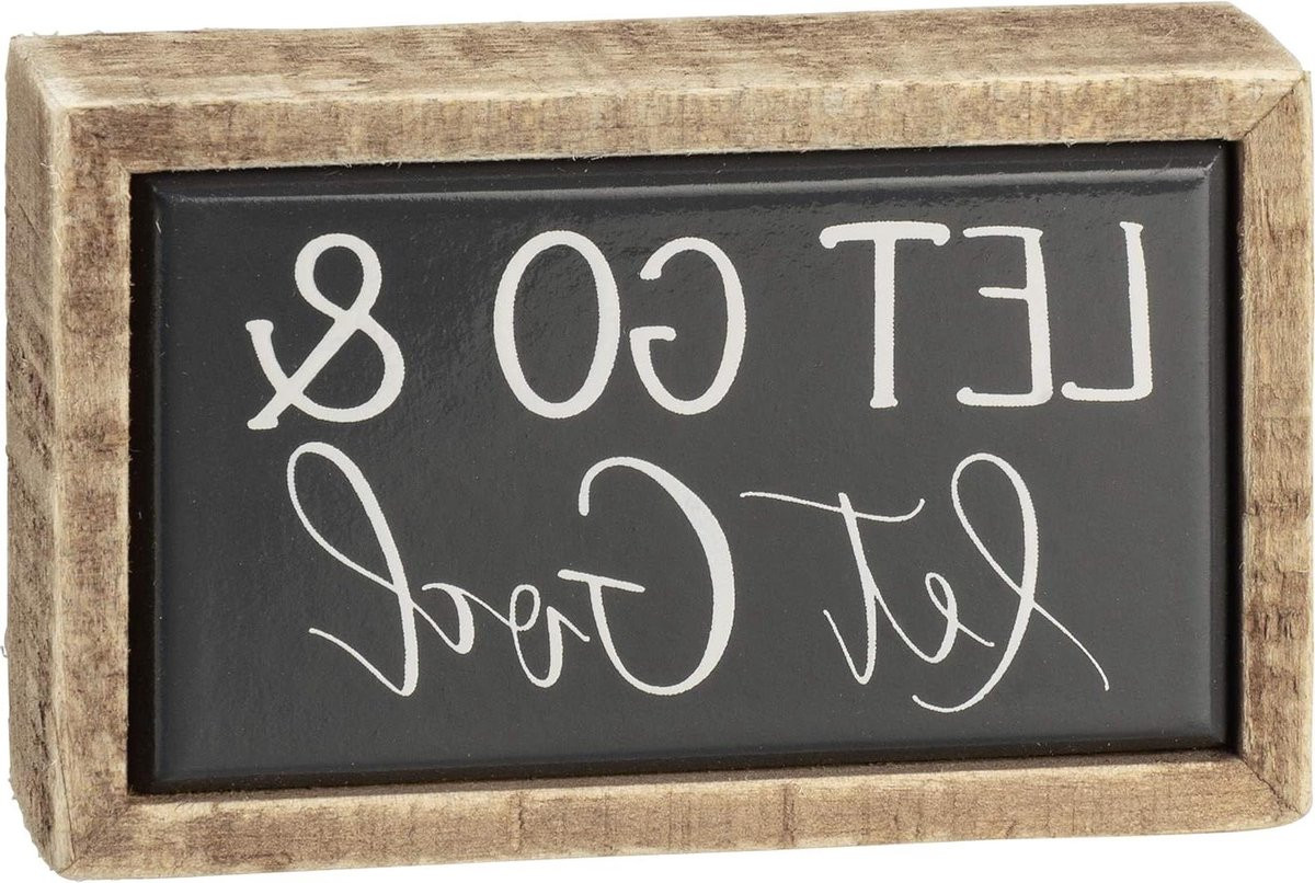 Box Sign Mini Decoratie Bordje Wit met Handlettered Sentiment voor op Tafel of aan de Muur