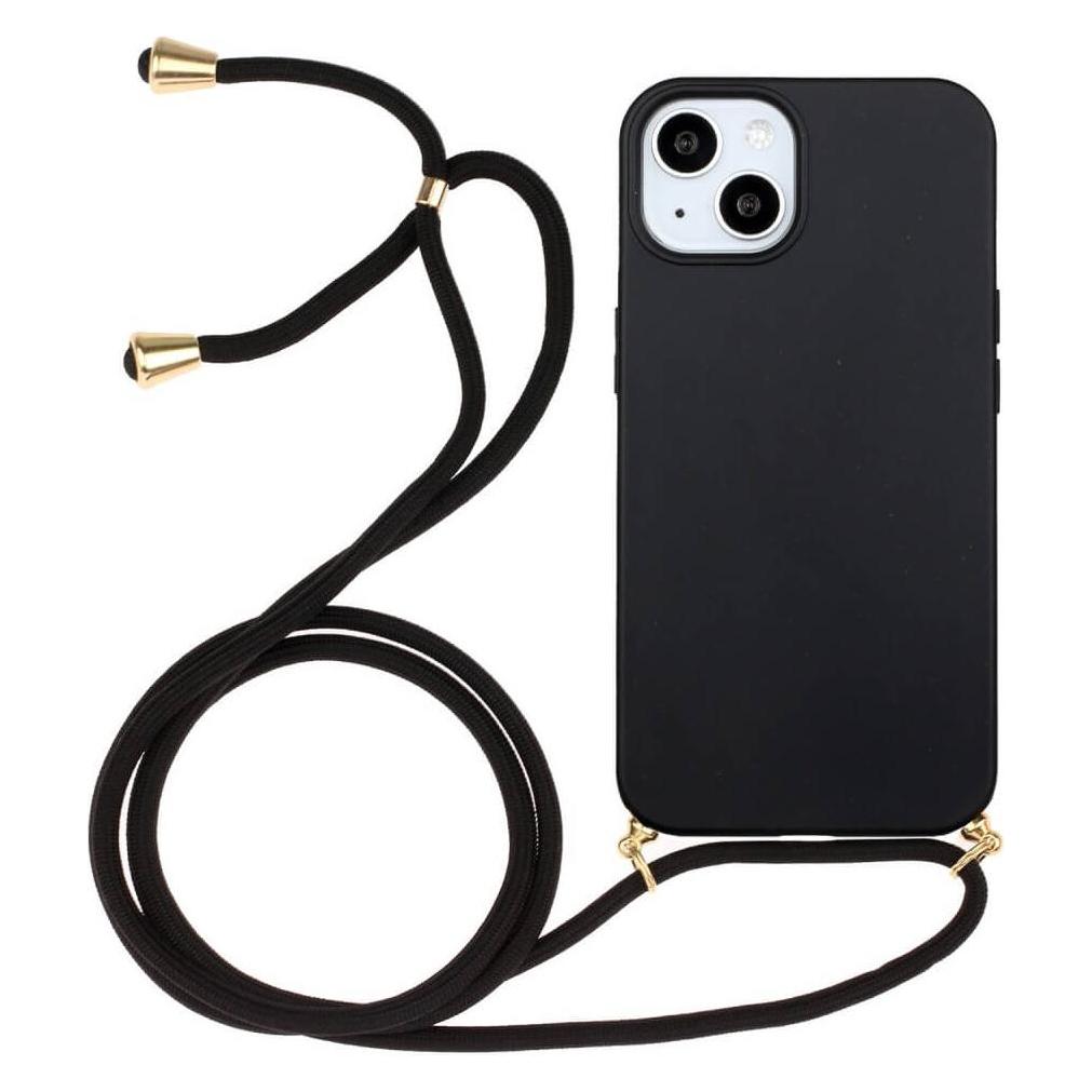 Cover-Discount iPhone 15 - Eco-Friendly Hülle mit Kette schwarz (Apple iPhone 15) (660144202A)