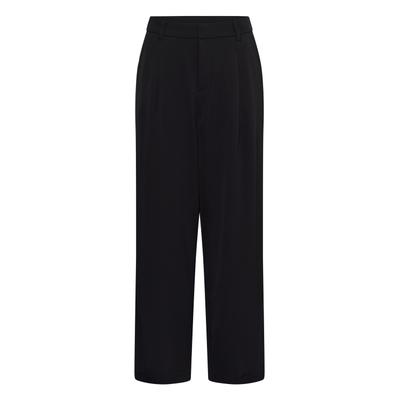 Stoffhose SAINT TROPEZ "Saint Tropez Casual Hose TavasSZ", Damen, Gr. L, Normalgrößen, schwarz, Hosen Stoffhose