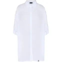 CHIEMSEE Bluse mit  hochkrempelbaren Ärmeln, Größe L in Weiß 10