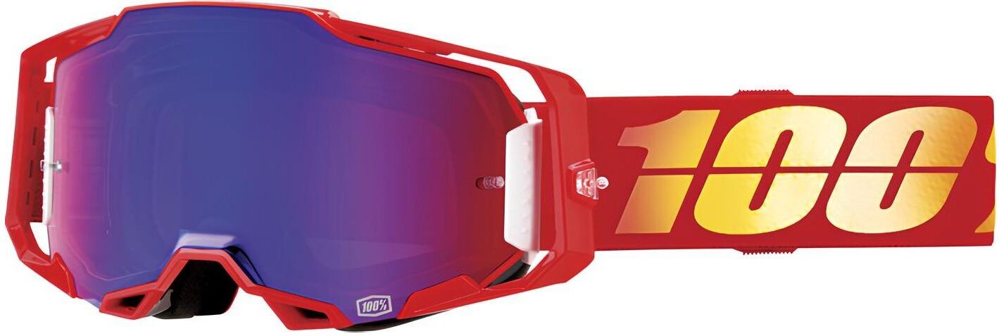 100% Armega Extra Cross BMX Brille Nuketown blau verspiegelt