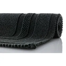 RHOMTUFT Badteppich GALA schwarz 60 cm x 90 cm