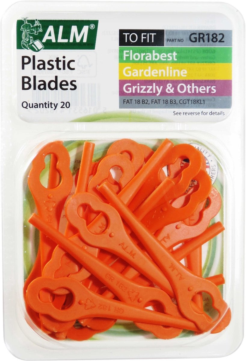 20x ALM maaimessen geschikt voor Lidl Florabest, Parkside PRTA 20, Grizzly, Gardenline en Ikra - Accu grastrimmer reservemessen