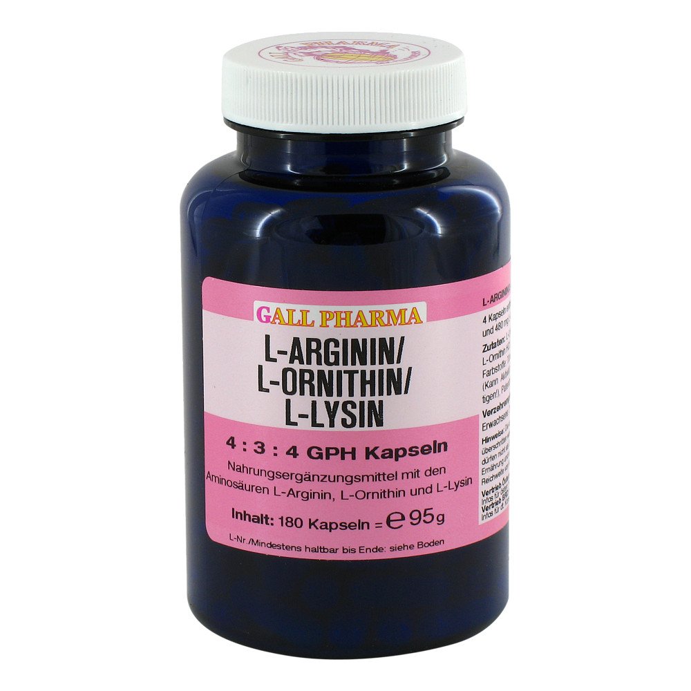 Hecht-Pharma GmbH L-arginin/l-ornithin/l-lysin 4:3:4 Gph Kapseln 04131905