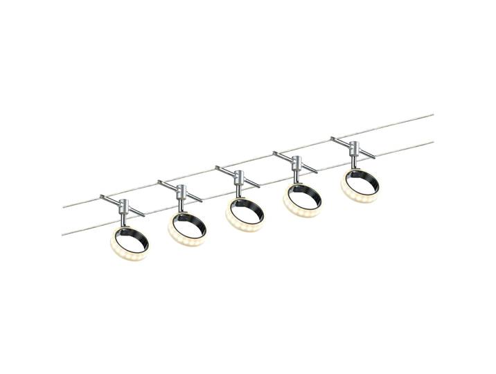 System Oria Grau Kunststoff/Metall 18.8 cm - Farbe: Chrom - Material: Metall/Kunststoff - LED - Lichtfarbe: Warmweiss - LED Energiesparlampen