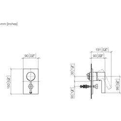 Dornbracht Unterputz-Einhebelmischer m.Umstellung  36120670-42