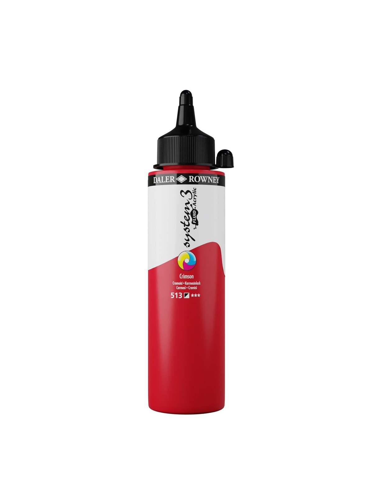 Daler-Rowney System3 Fluid Acrylic 250 ml Crimson