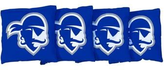 Skip's Garage Seton Hall Blue Cornhole Bags