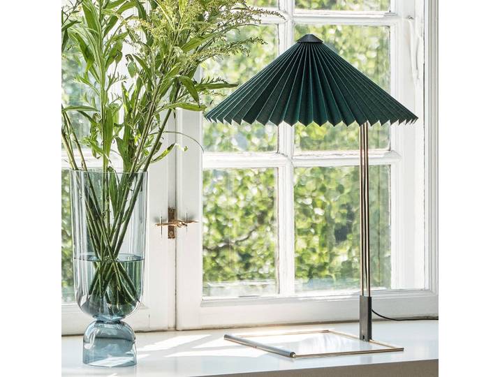 Design Tafellamp Matin 380, dimbaar, groen, Woon-/ Eetkamer, metaal, Design, tafellamp