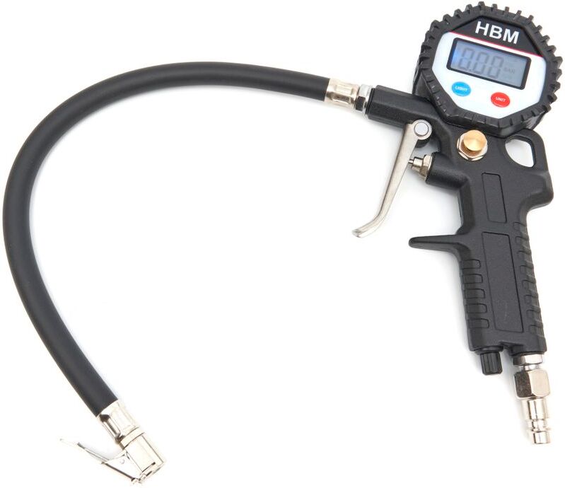 HBM Digital-Reifenpumpe mit LCD-Display 0,2 - 13,8 Bar