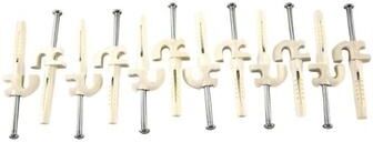 Organized Living Plastic/Steel Versa-Clips with TriLock II Anchor 100 pk