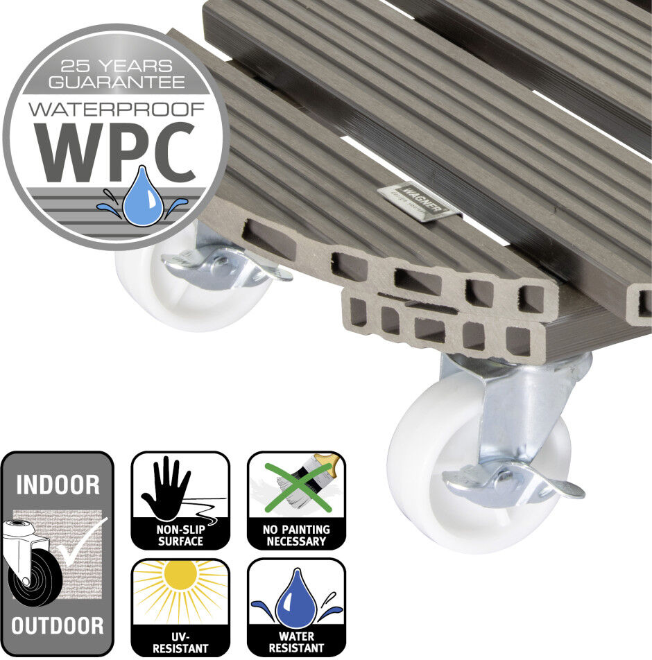 Wagner-System Wagner Pflanzenroller WPC Ø 39 cm taupe
