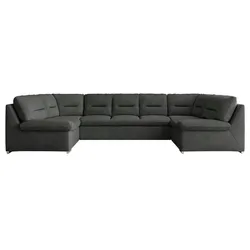 Wohnlandschaft mit Schlaffunktion Comodo ¦ grau ¦ Maße (cm): B: 340 H: 93