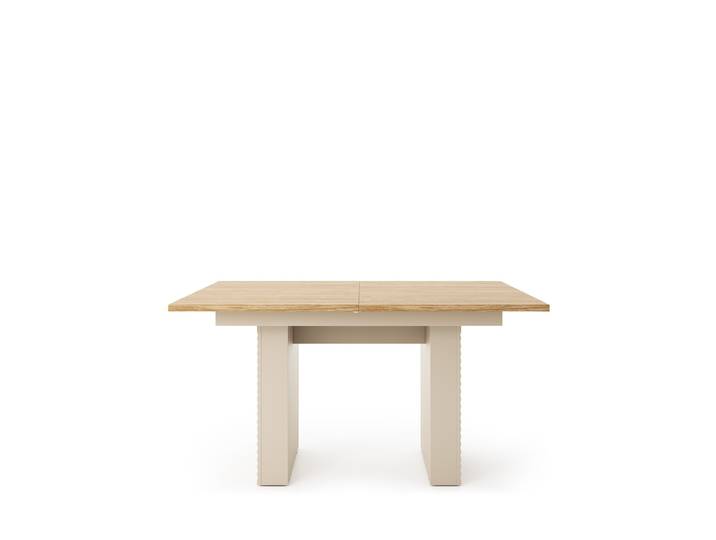 Ausziehbarer Esstisch KALIMERA 140-185x90x75,3 cm, Rechtecking, Kaschmir