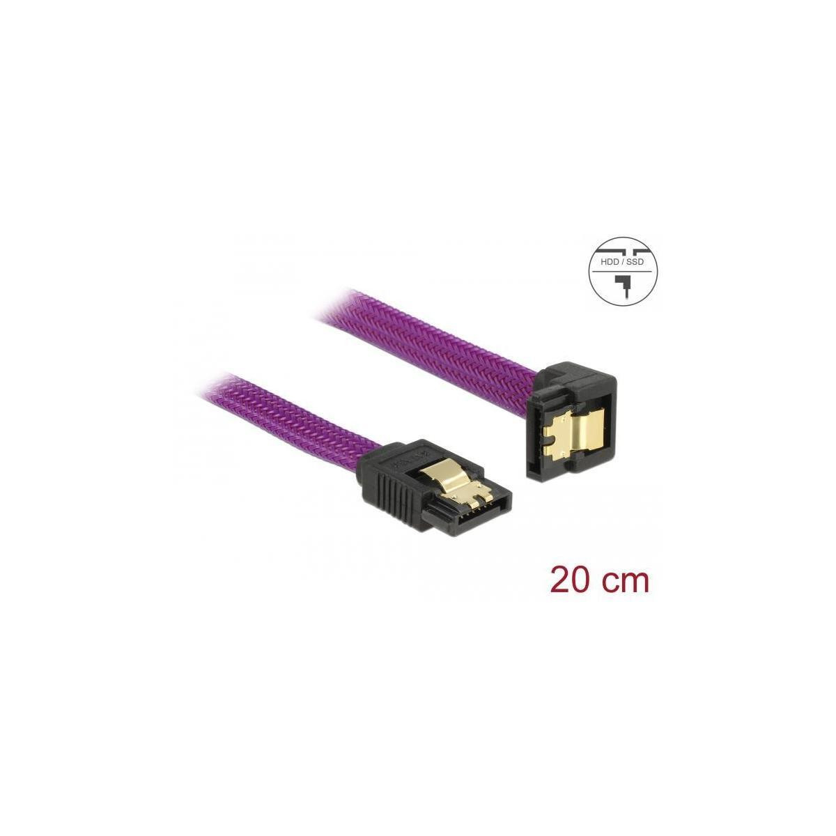 Delock 83694 SATA 15-polige rechte kabel, mannelijk naar mannelijk, 0,2 meter