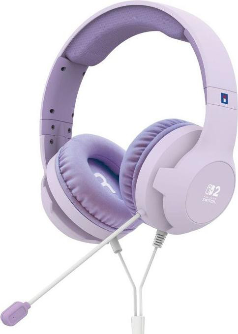 Hori Gaming Headset met kabel en flexibele microfoon voor Nintendo Switch, paars