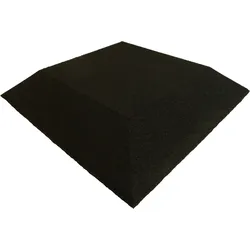 ErgoFloor - ErgoPlay Impact Gummifliesen / Fall-Matte Ecke 500x500x45 mm Schwarz