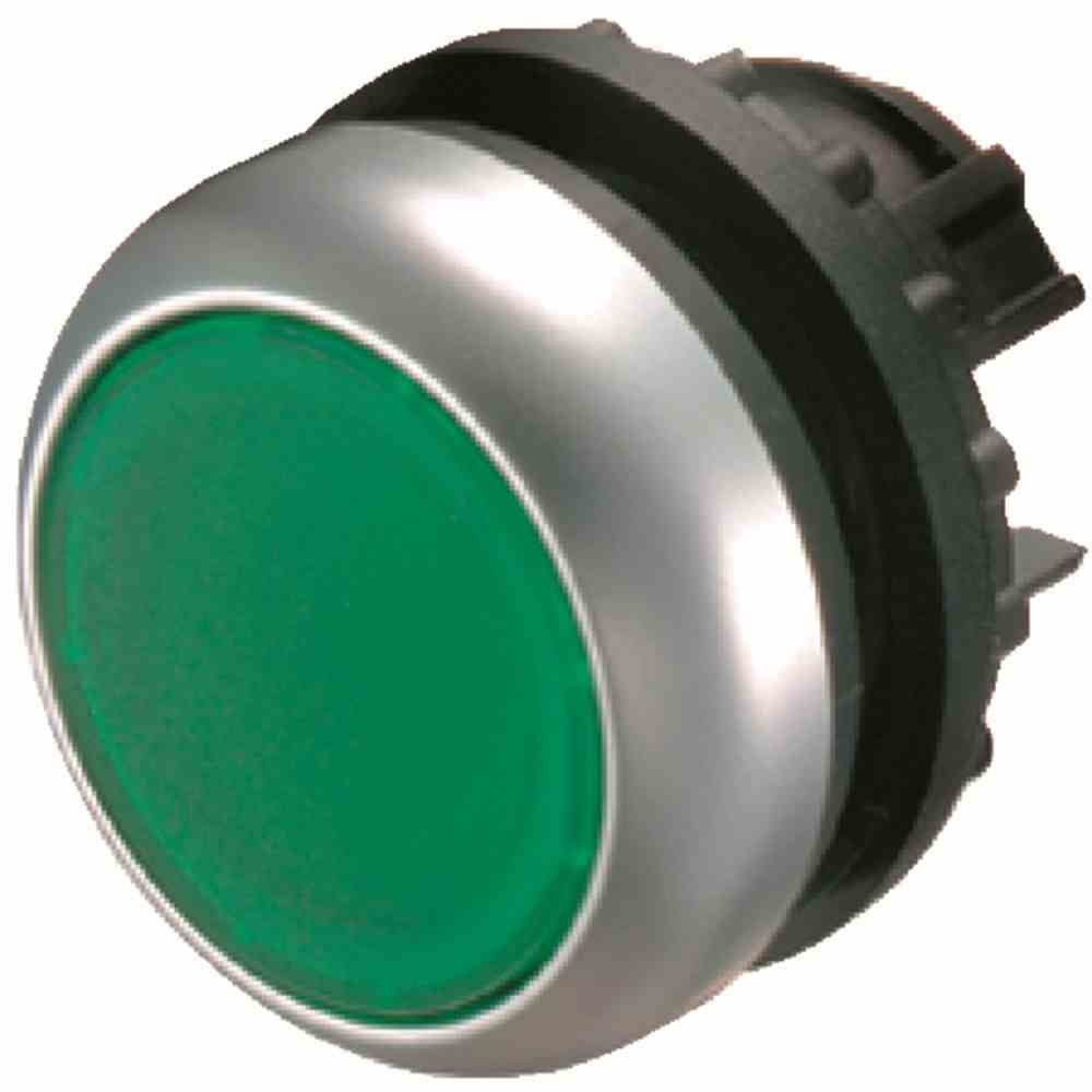 Eaton M22-DR-G Knop Chroom Groen Kunststof IP66 IP67 IP69 29,7 x 29 mm