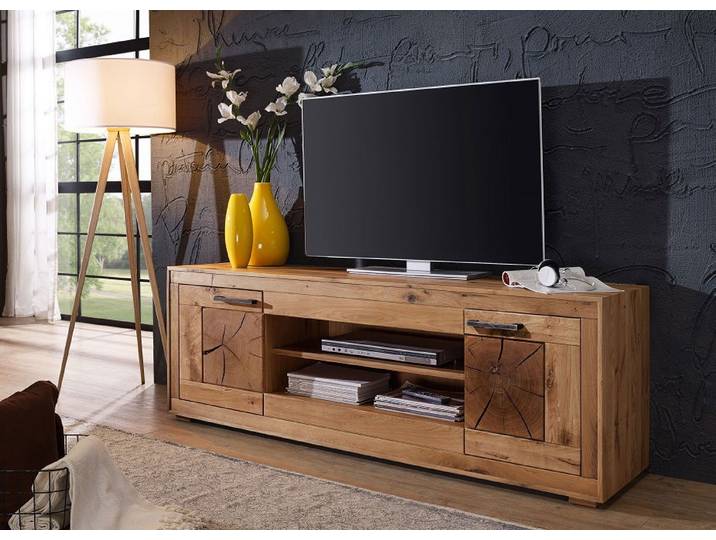 TV Board 200 cm 'Danzig' Wildeiche geölt