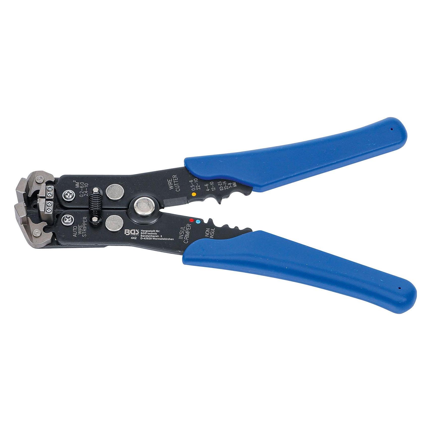 BGS Automatische Abisolierzange für Draht-Ø 0,13 - 6 mm² 210 mm (210 mm) (22415142)