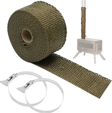Smart Shopping Spot Fireproof Tent Stove Chimney Wrap With Adjustable Clamps Heat Resistant Stove Pipe Insulation Fireproof Tent Stove Chimney Wrap With Adjustable Clamps Heat Resistant Stove Pipe Insulation