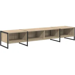 Helloshop26 - Rechteckiger TV-Ständer im Industriestil 170,5 x 36 x 30,5 cm praktisch und elegant aus Sonoma-Holzwerkstoff
