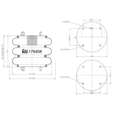 FEBI BILSTEIN Federbalg, Luftfederung 176408