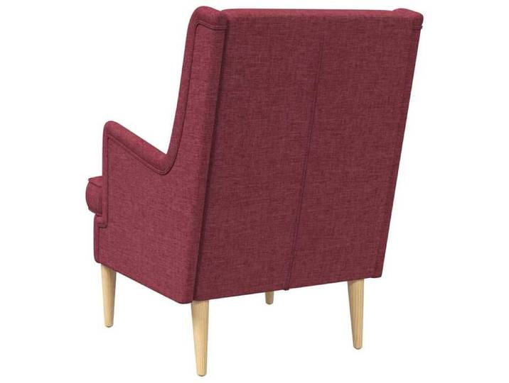 Confortable Fauteuil simple pour salon bureau chaise relax Bordeaux tissu__27949