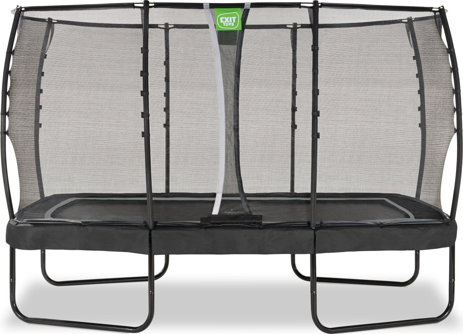 EXIT Allure Premium Trampolin 214x366cm, auf Beinen, Rechteckig, Schwarz