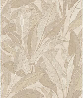 Veer Decor Embroidered Tropical Foliage Wallpaper